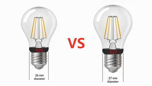 A Complete Guide to E26 vs E27 Bulbs: Differences, Selection, and Practical Tips