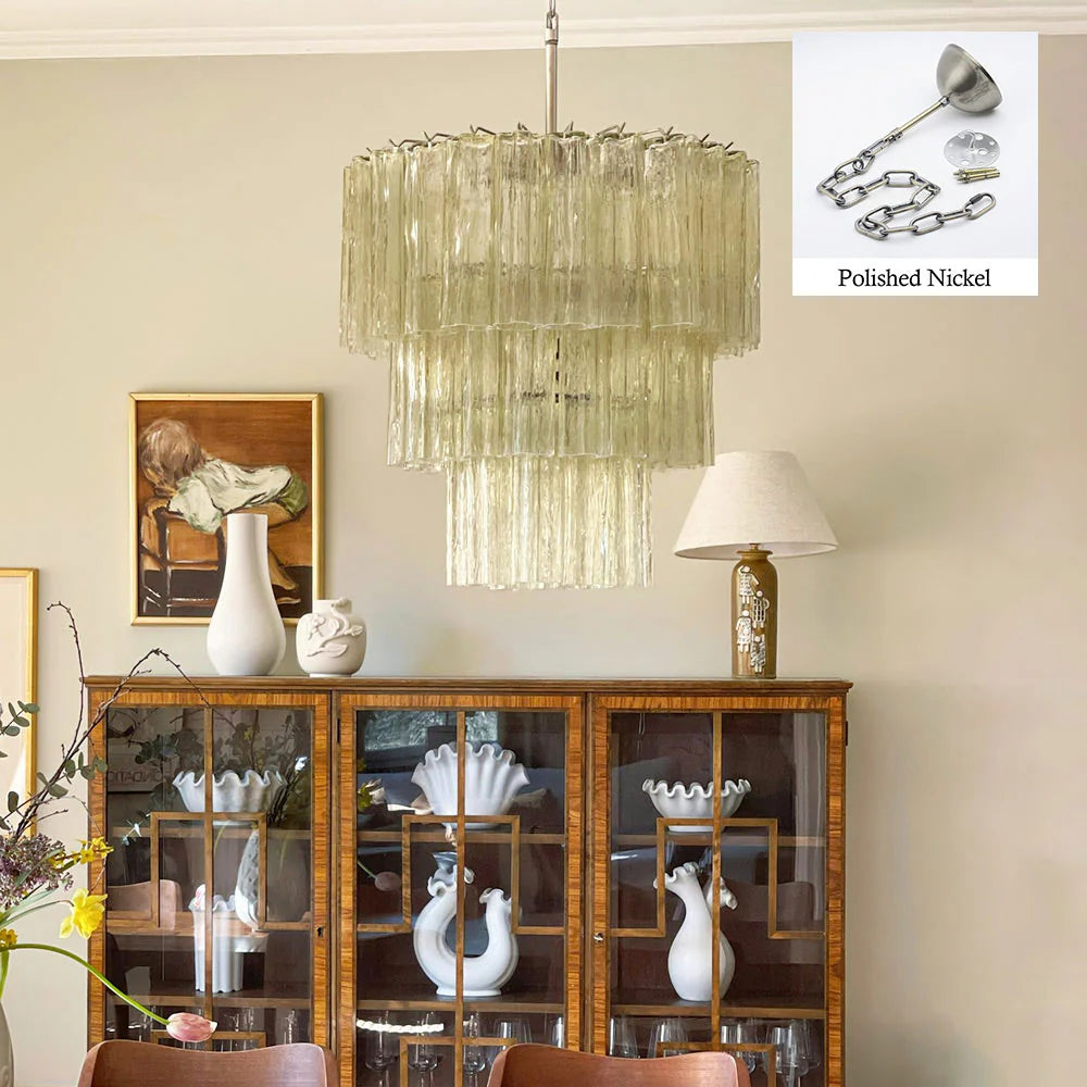 Murano Honey Tubes Chandelier