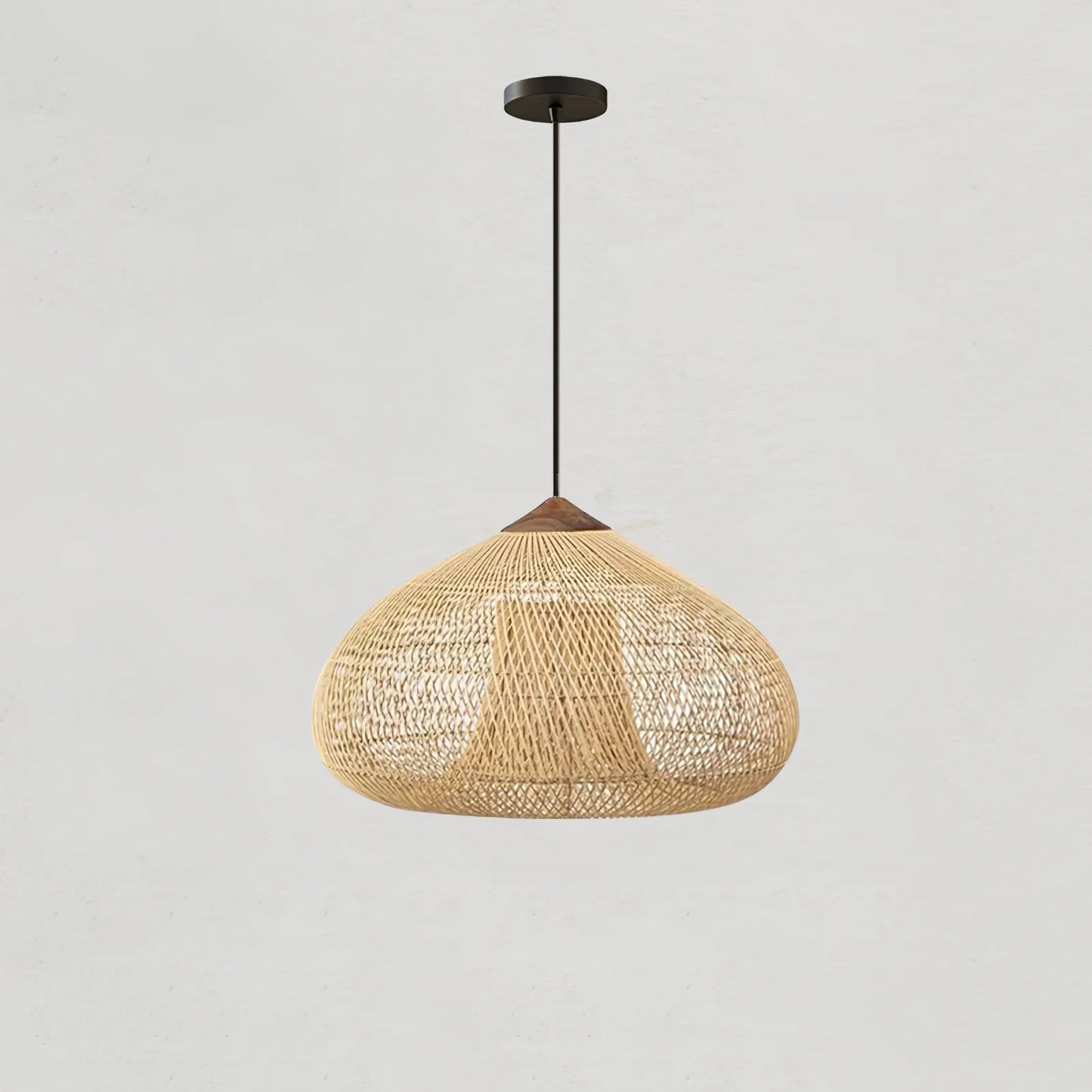 Braided Rattan Pendant Lamp