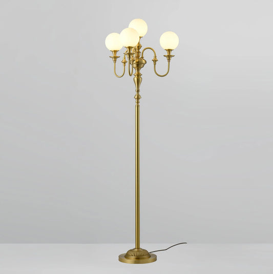 Brass Candelabra Floor Lamp