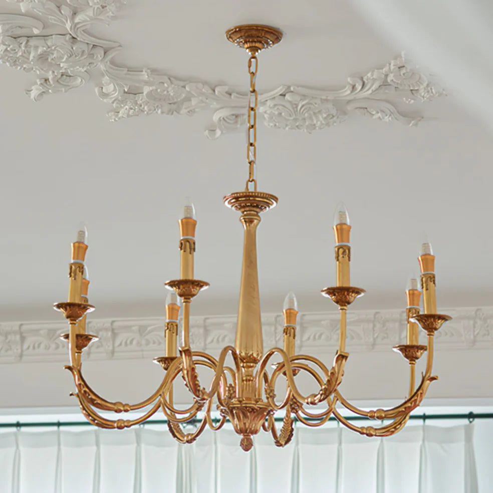 Candle Brass Chandelier