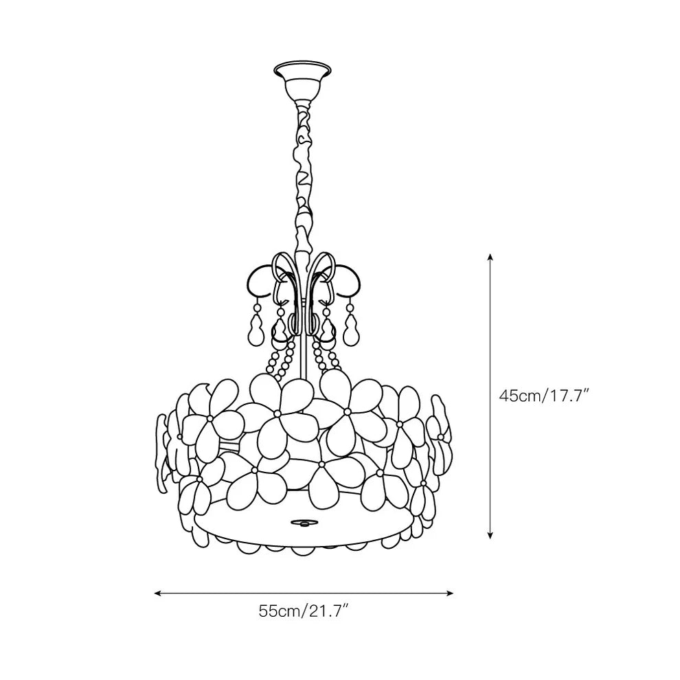 Charlotte Chandelier - Hanging Chain