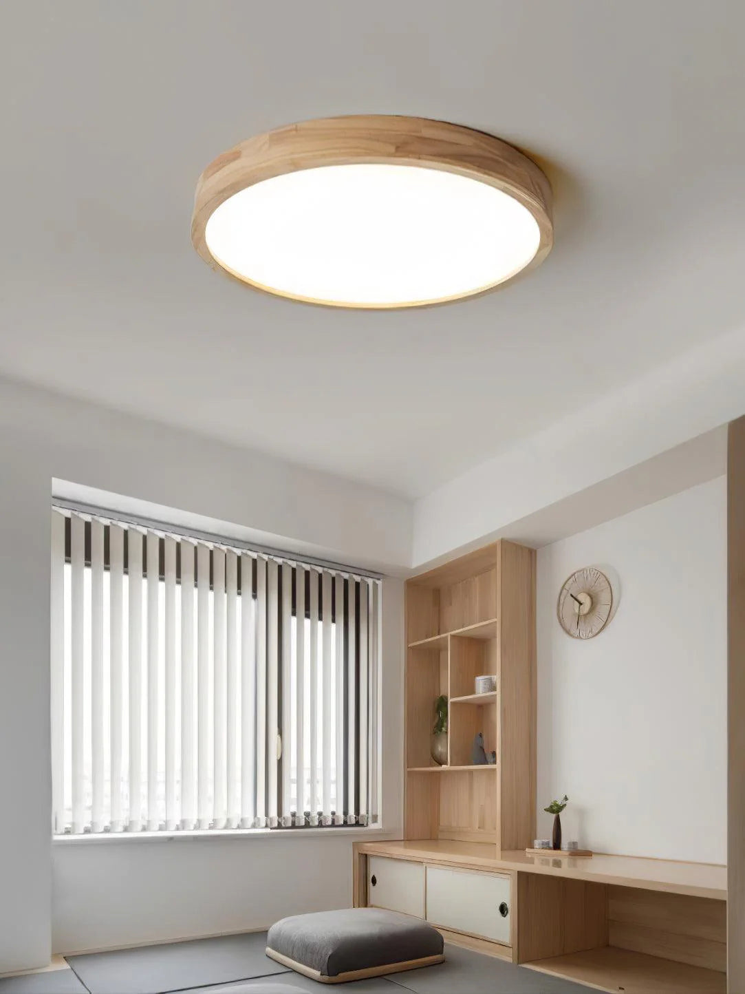Circle Wooden Ceiling Light