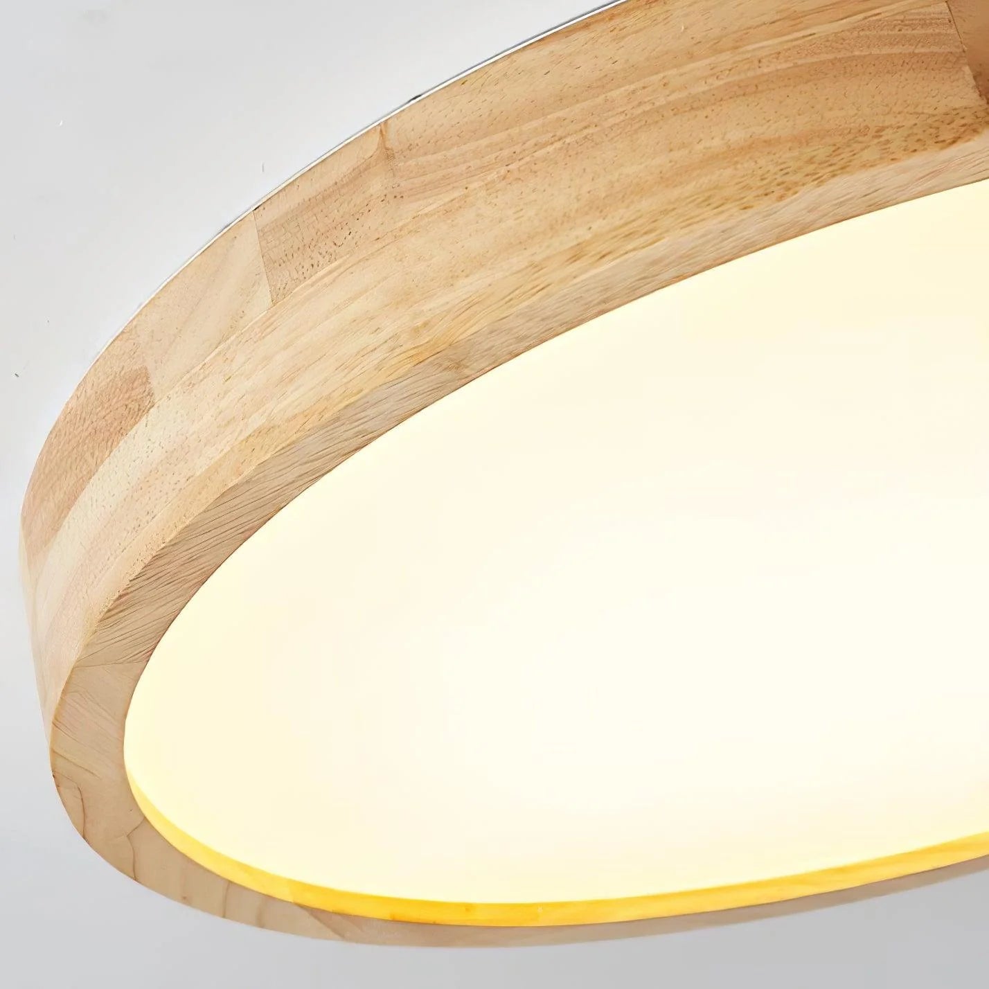 Circle Wooden Ceiling Light