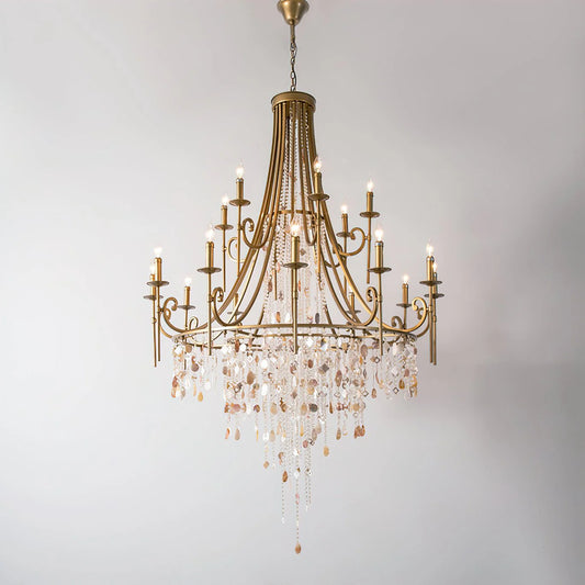 Tatum Lux Shell Crystal Chandelier