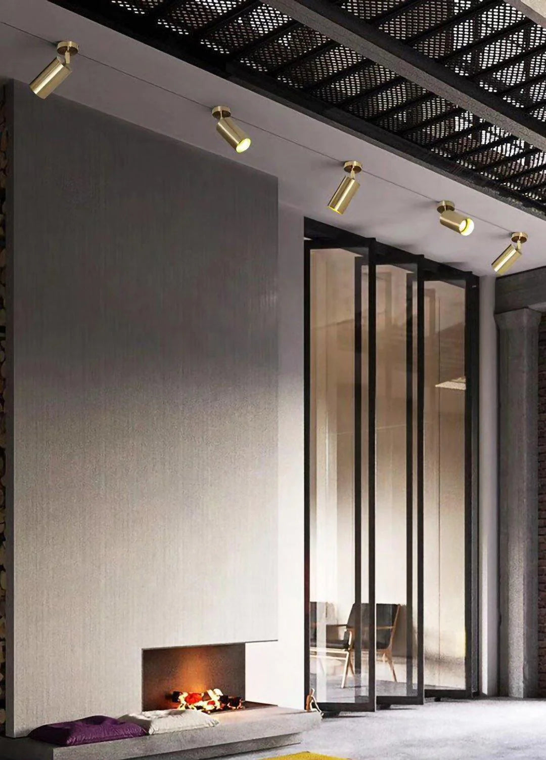 Cylinder Brass Series Ceiling Lamp
