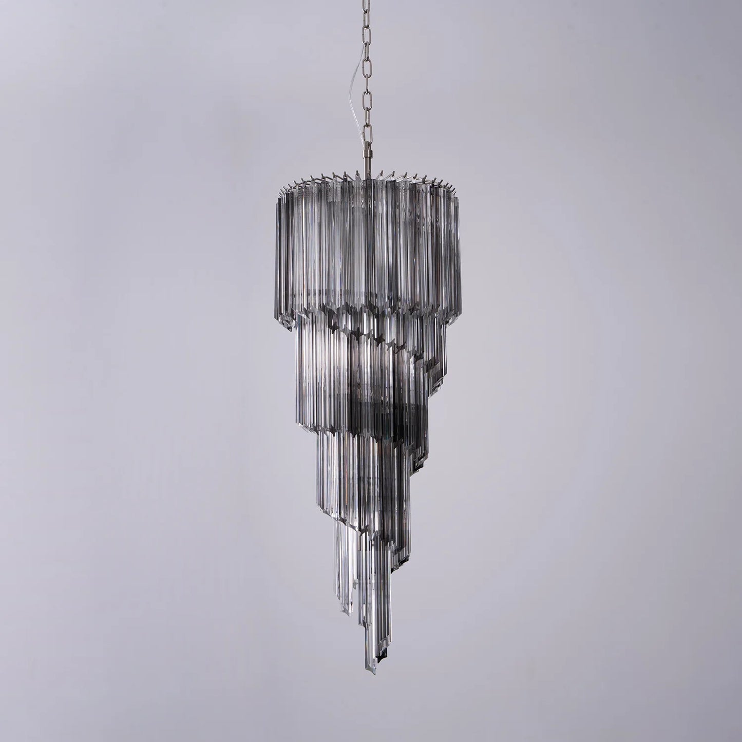 Lucente Noir Spiral Chandelier