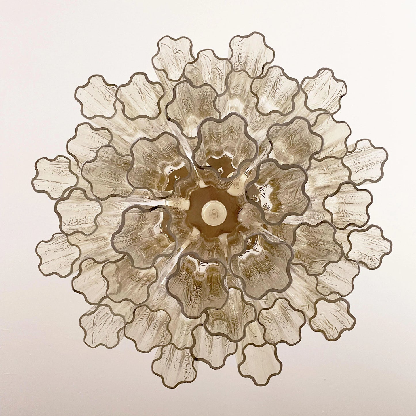 Fantastic Murano Amber Tubes Chandelier