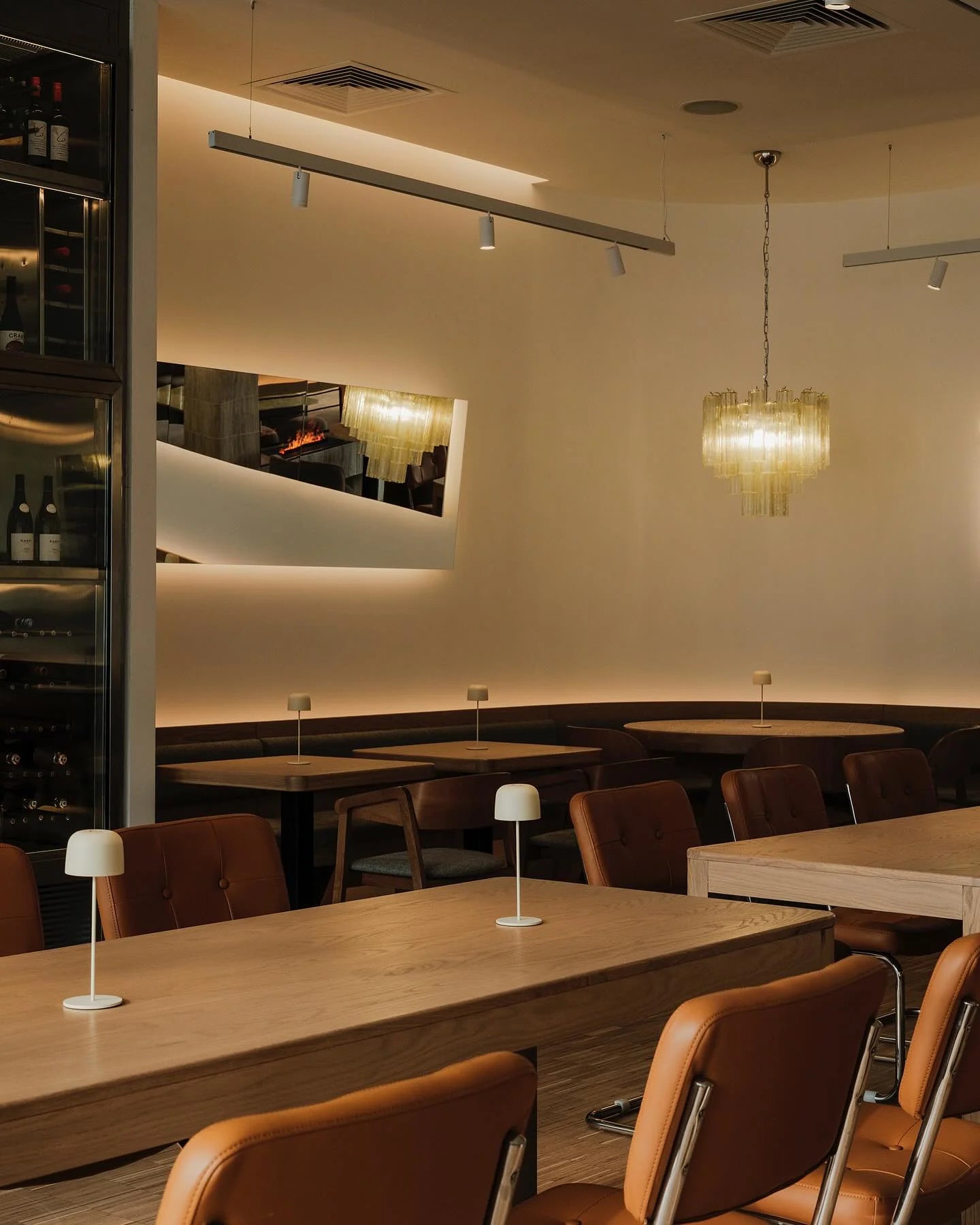 Fantastic Murano Amber Tubes Chandelier