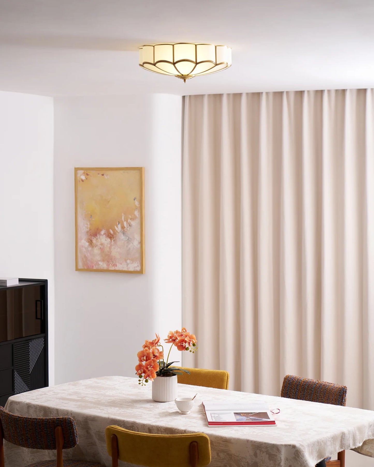 Flower Shape Glass Recessed Ceiling Light