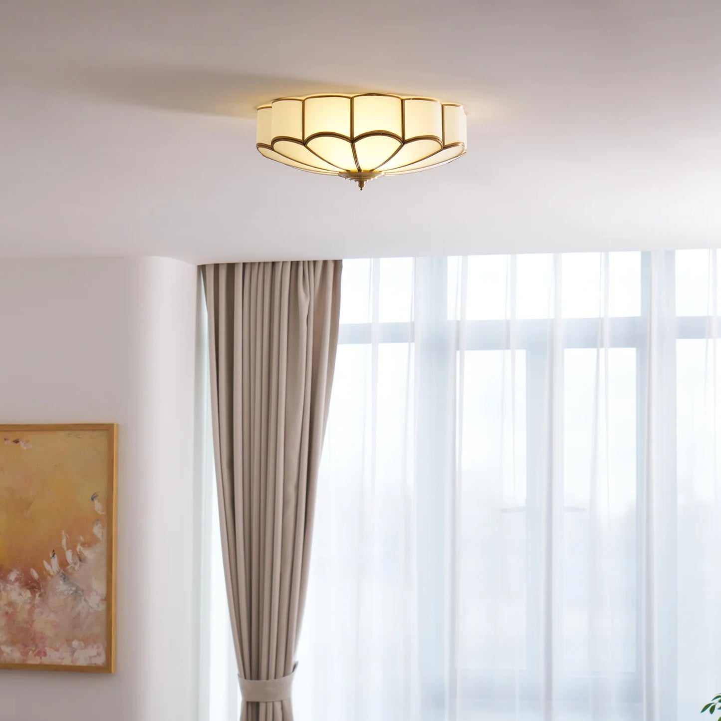 Flower Shape Glass Recessed Ceiling Light