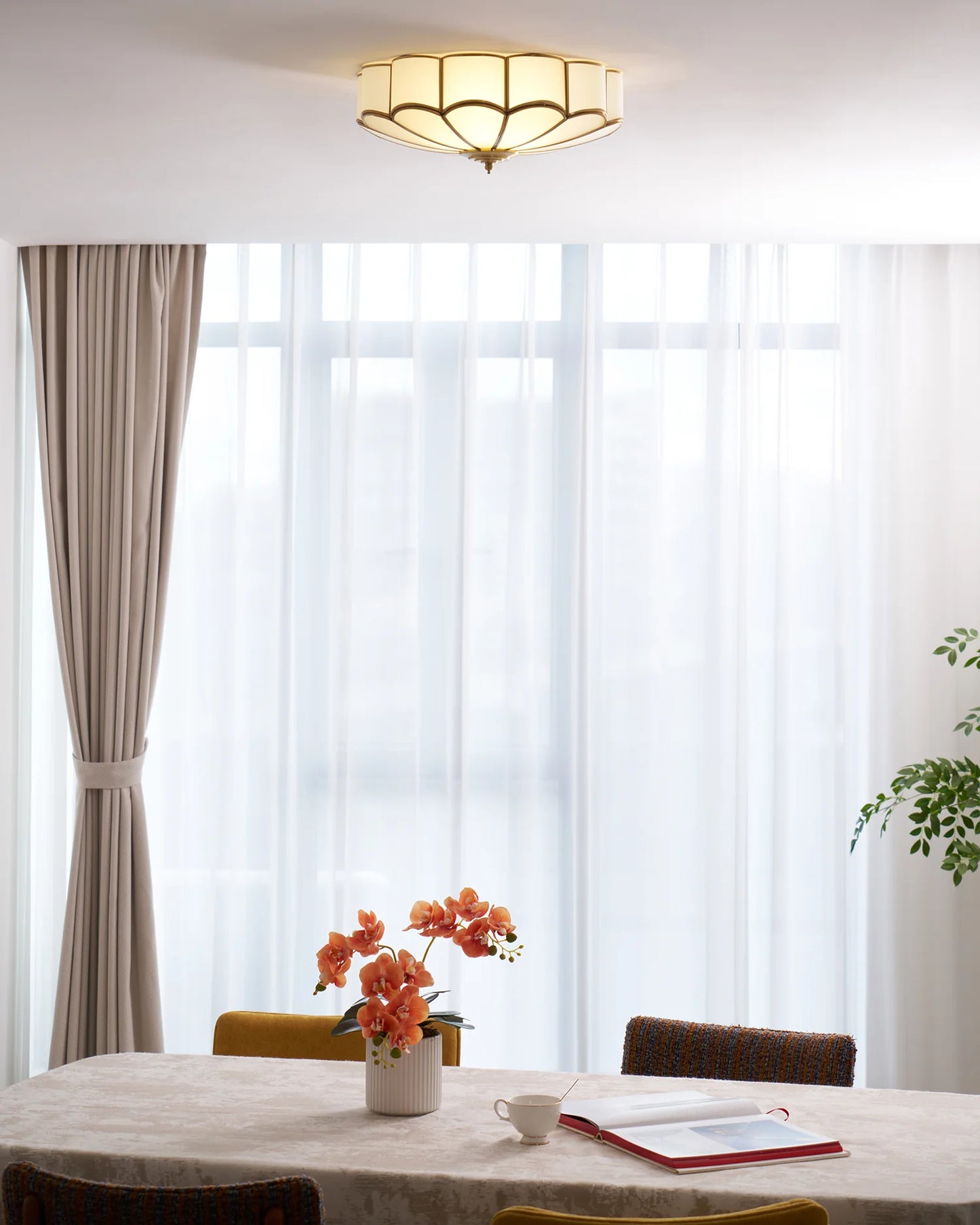 Flower Shape Glass Recessed Ceiling Light
