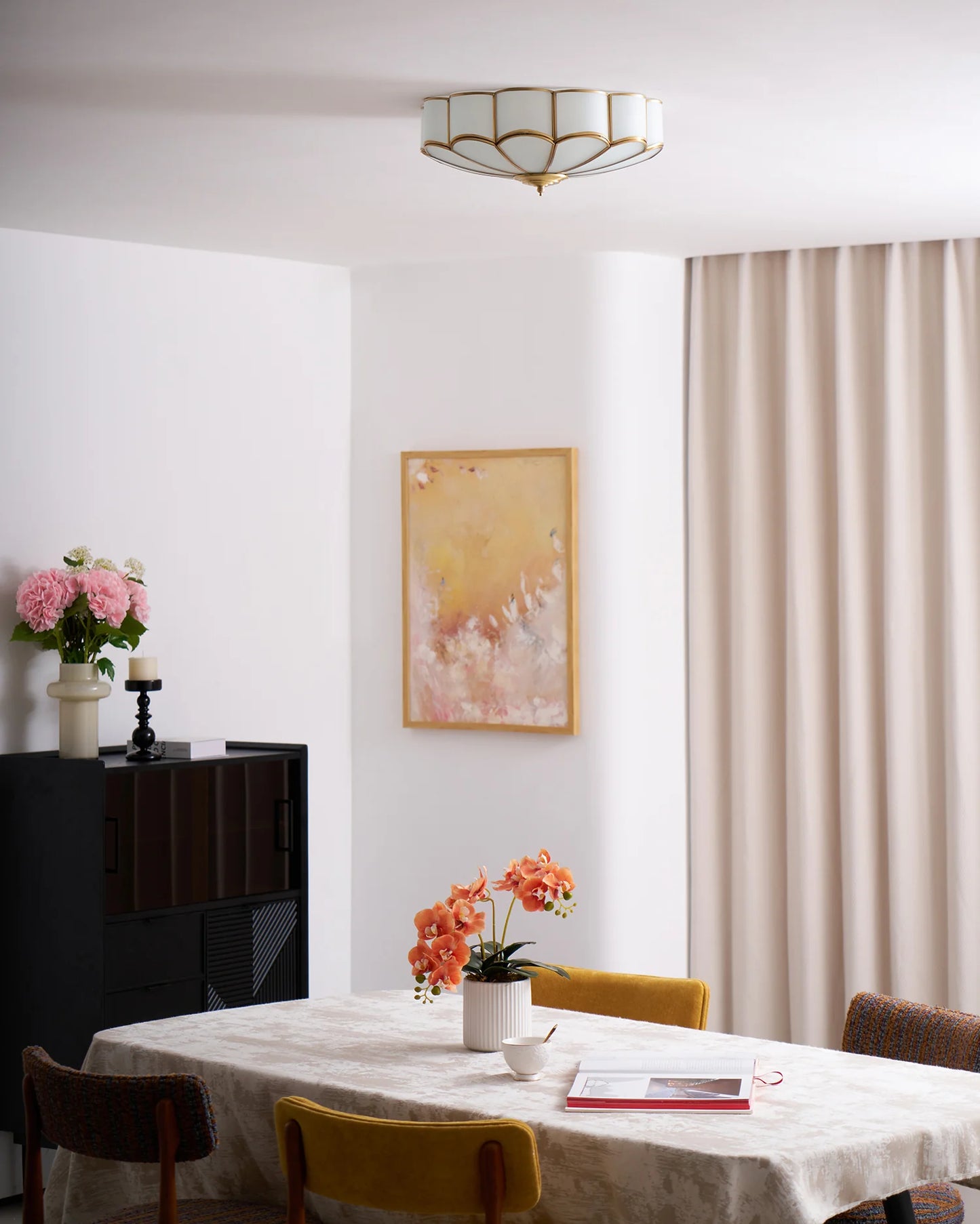 Flower Shape Glass Recessed Ceiling Light