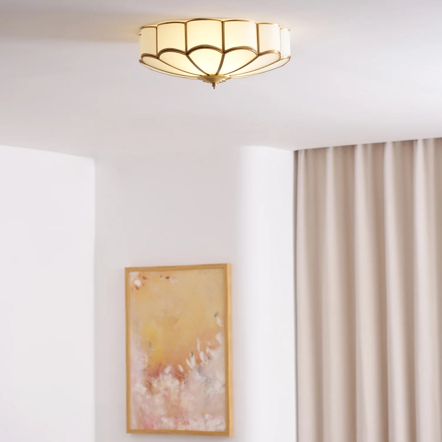 Flower Shape Glass Recessed Ceiling Light