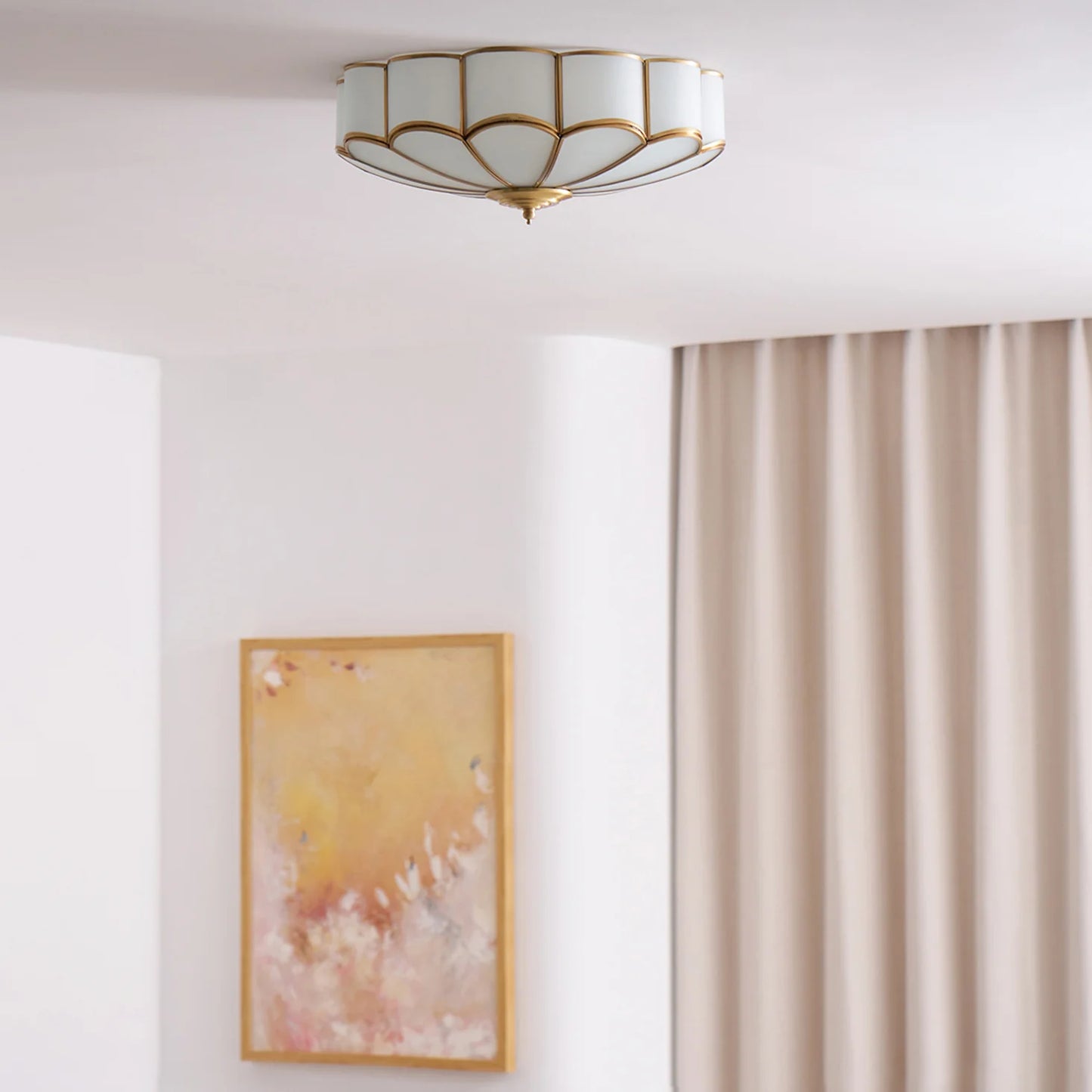 Flower Shape Glass Recessed Ceiling Light