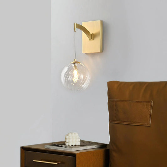 Golden Globe Wall Light