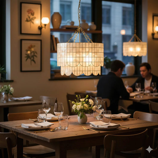 Hailee Capiz Chandelier