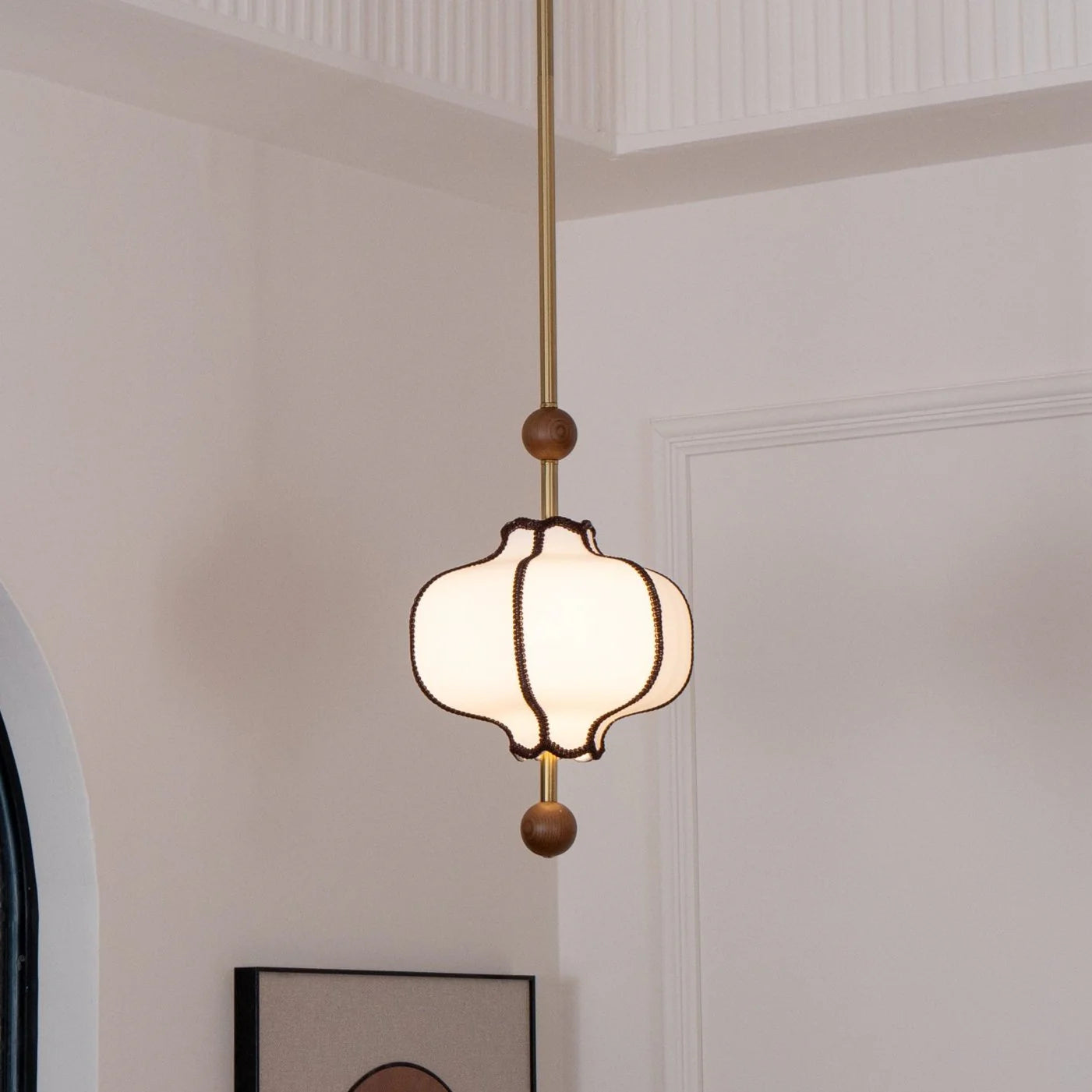 Lantern Fabric Pendant Light