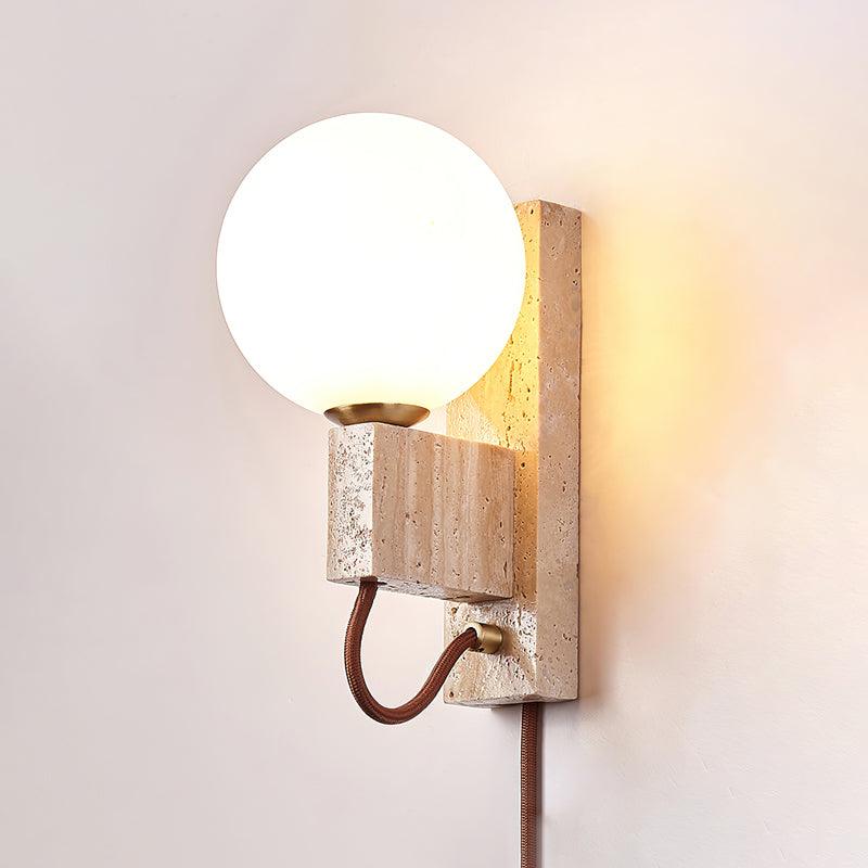 Large Ball Plug Wall Light