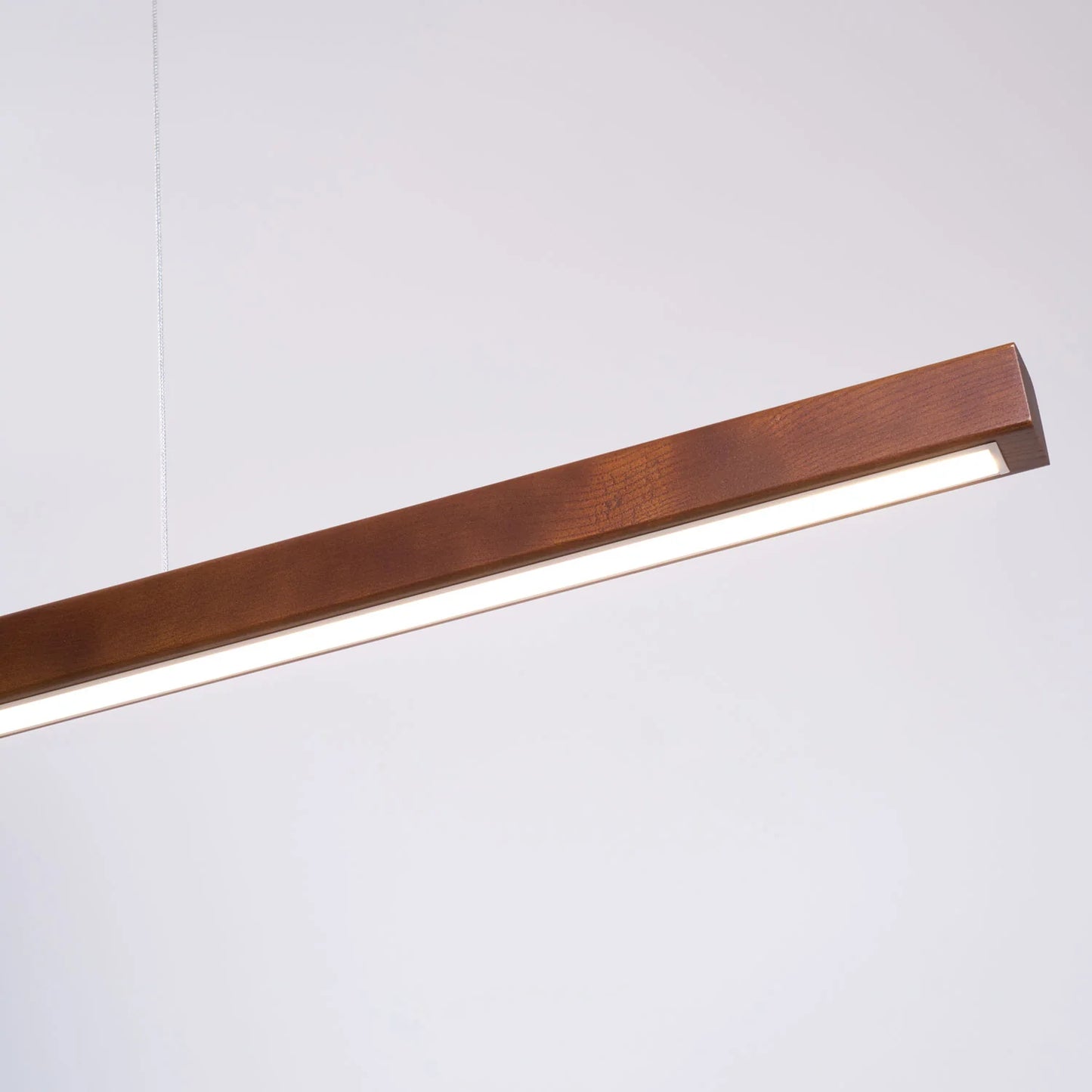 Linear Wooden Pendant Light