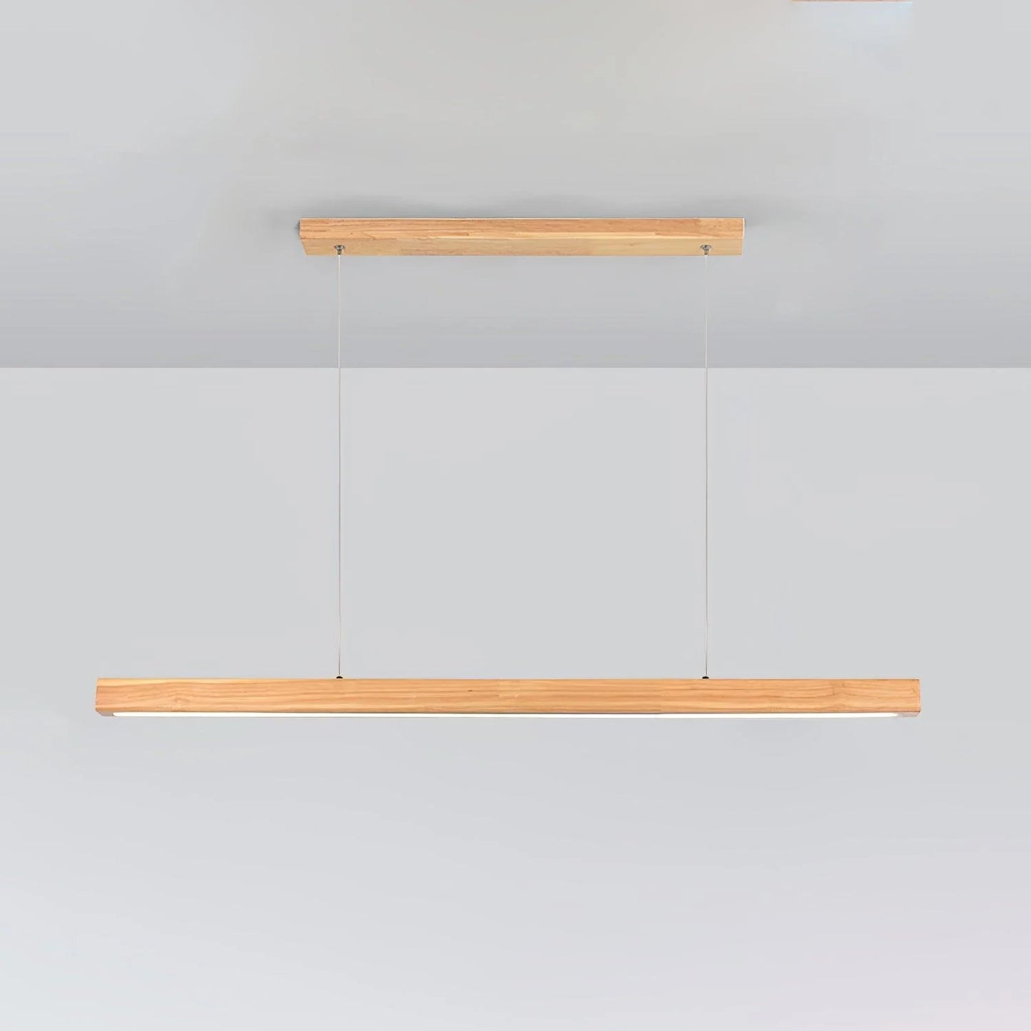Linear Wooden Pendant Light