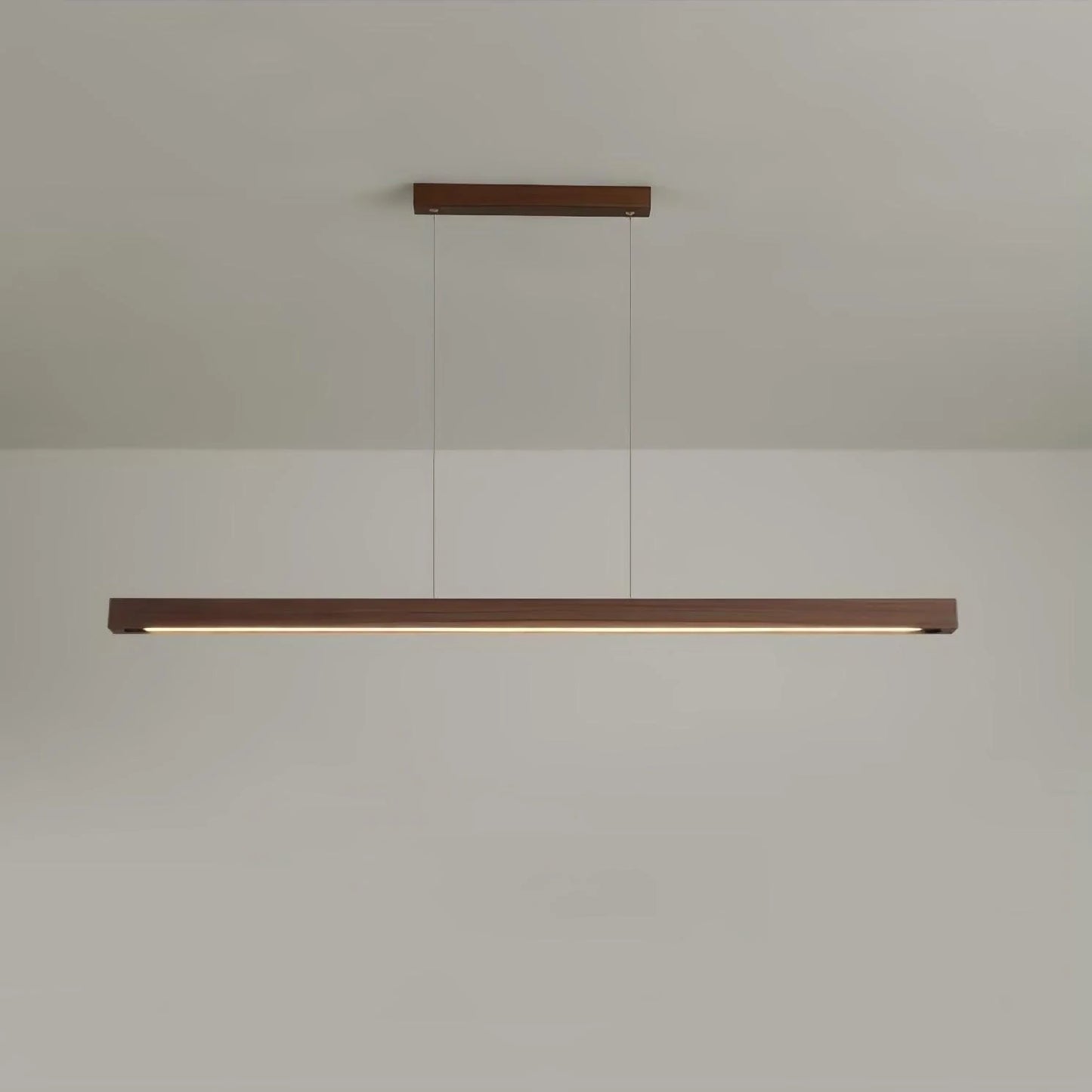 Linear Wooden Pendant Light