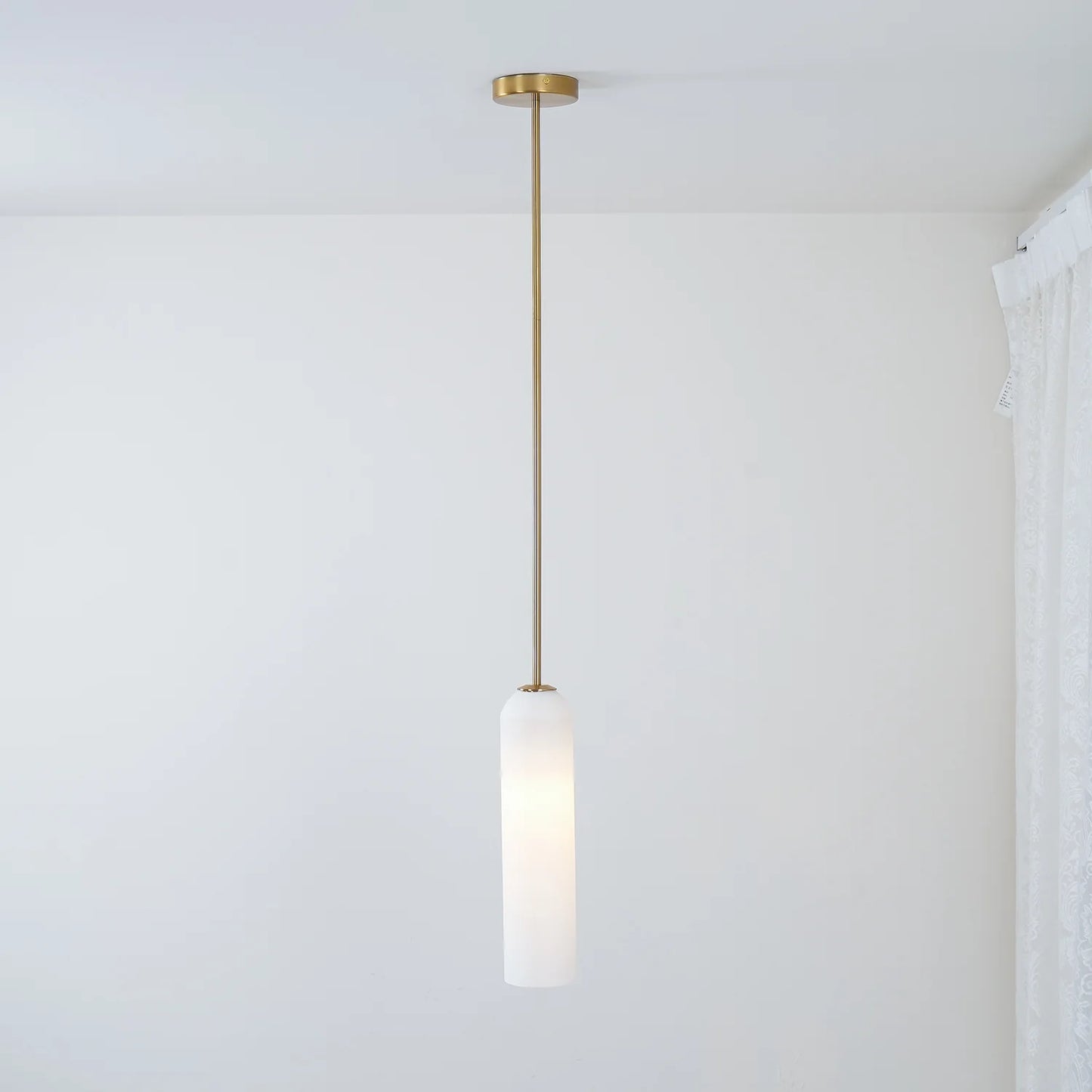 Long Tube Glass Pendant Light