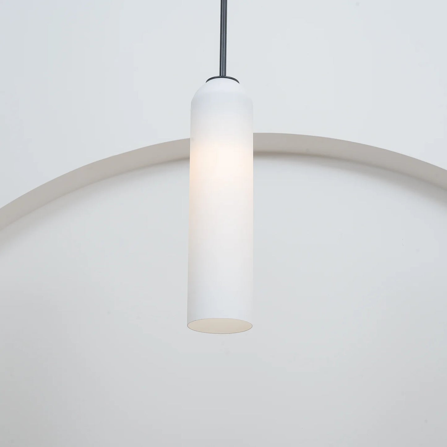 Long Tube Glass Pendant Light