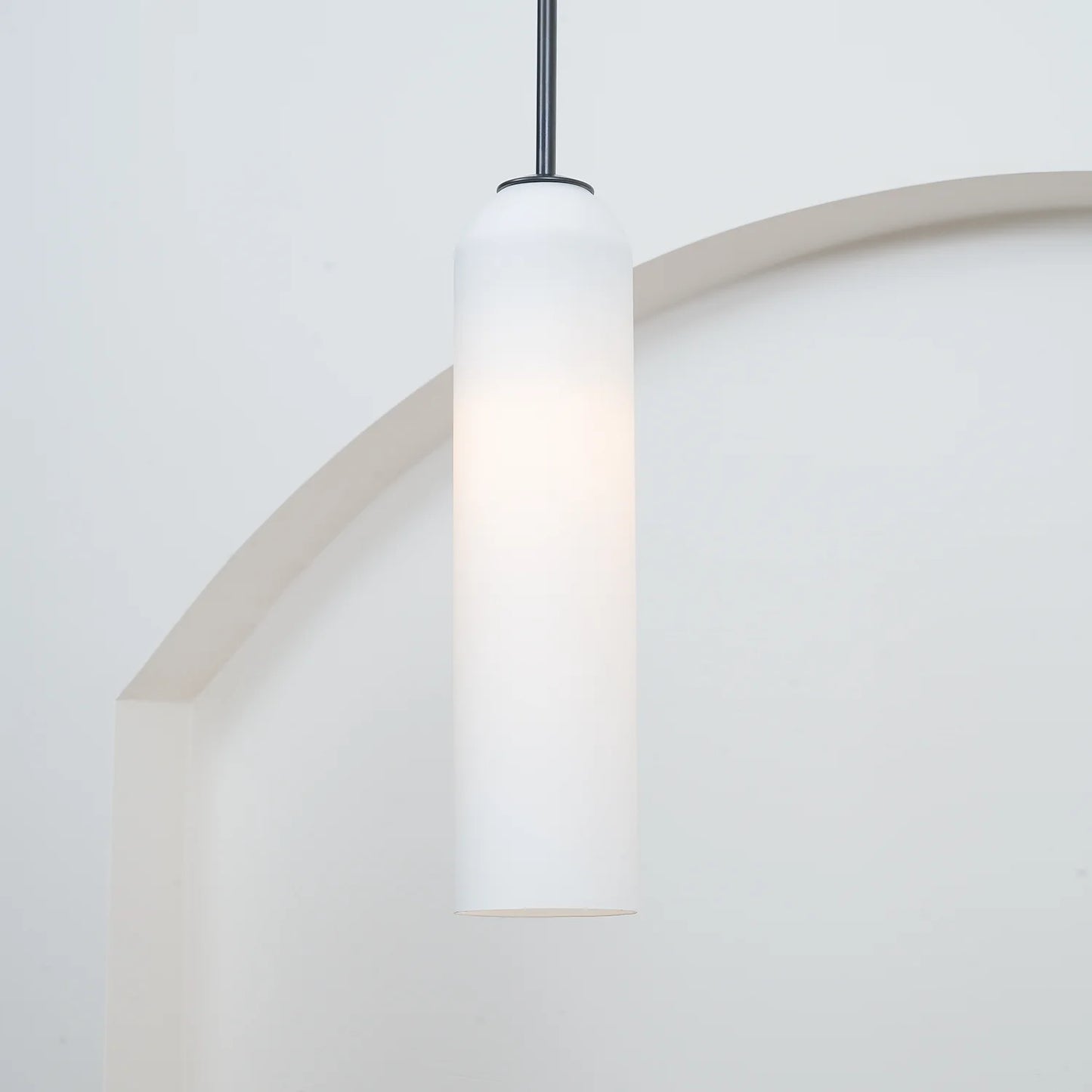 Long Tube Glass Pendant Light
