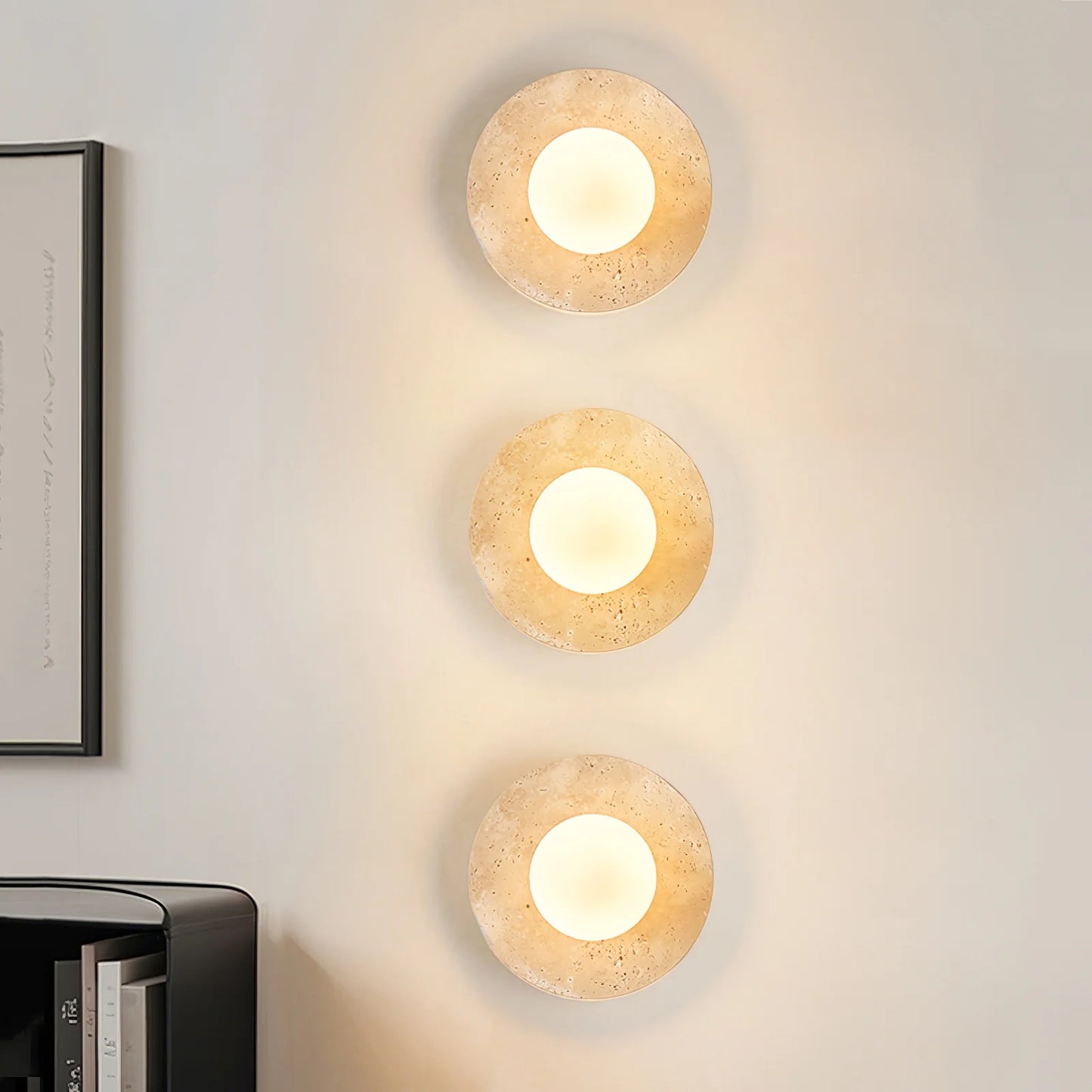 Lunaro Travertine Sconce