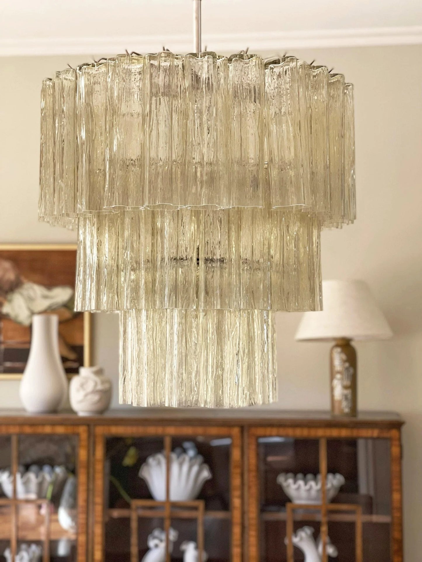 Murano Honey Tubes Chandelier