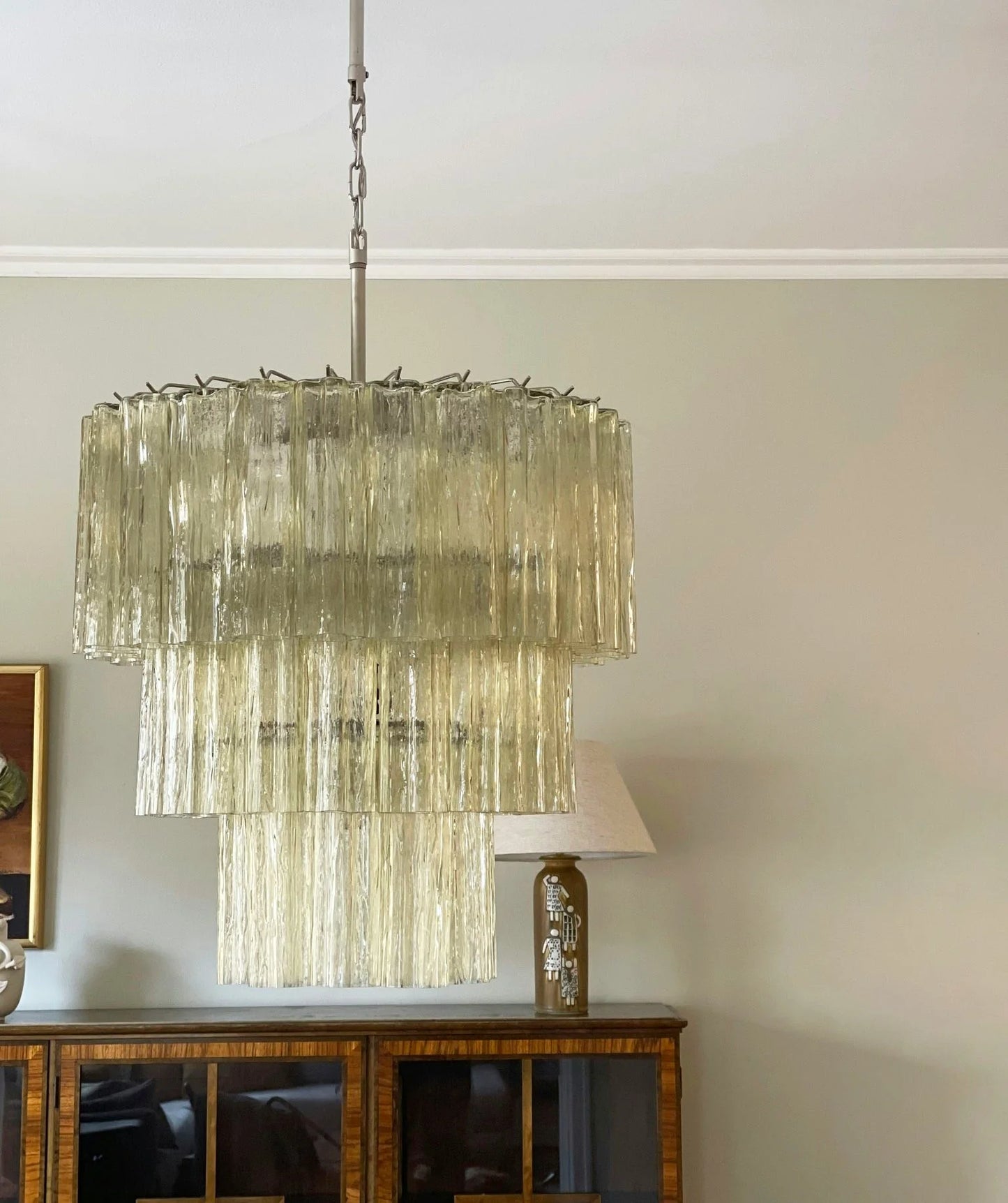 Murano Honey Tubes Chandelier