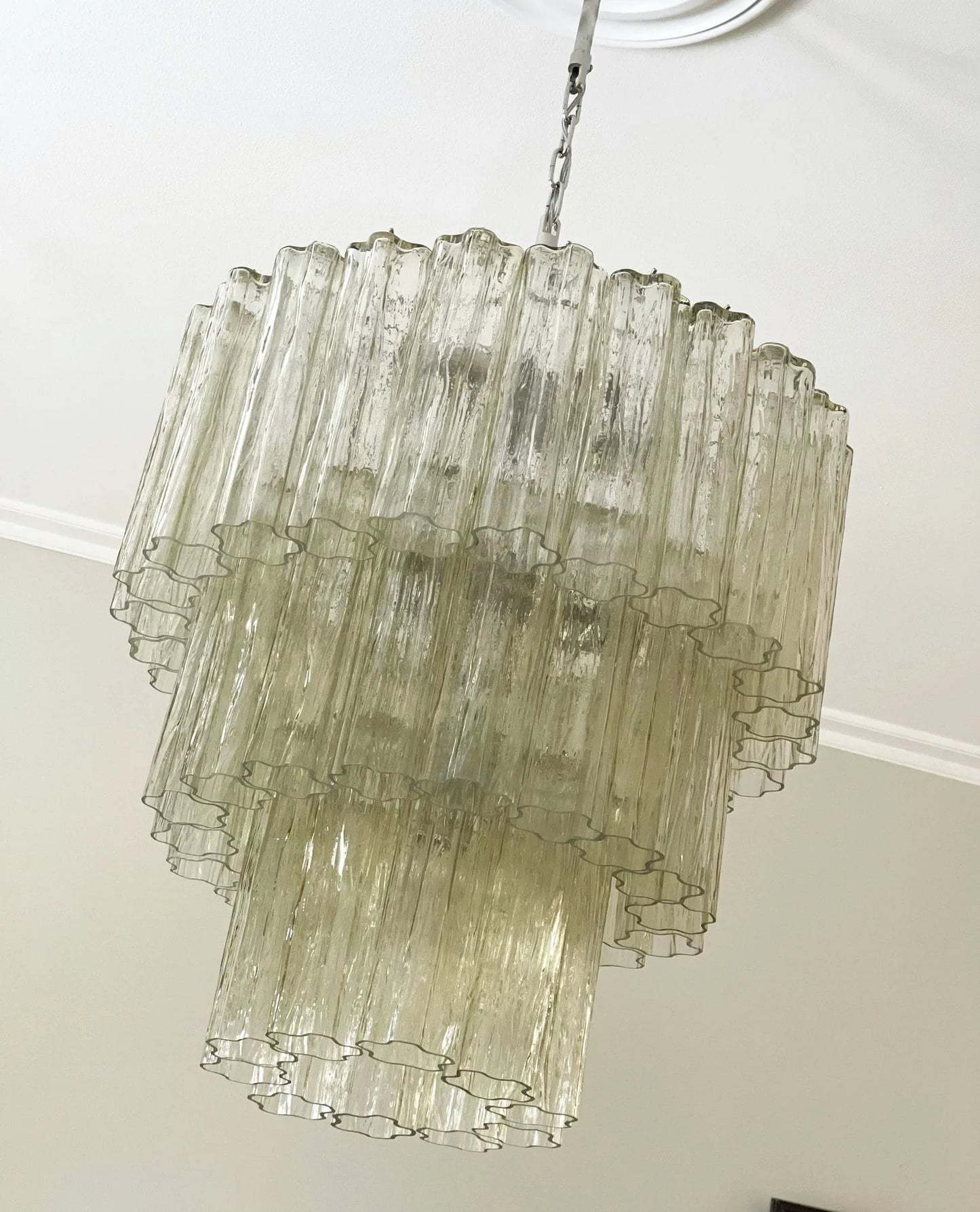 Murano Honey Tubes Chandelier