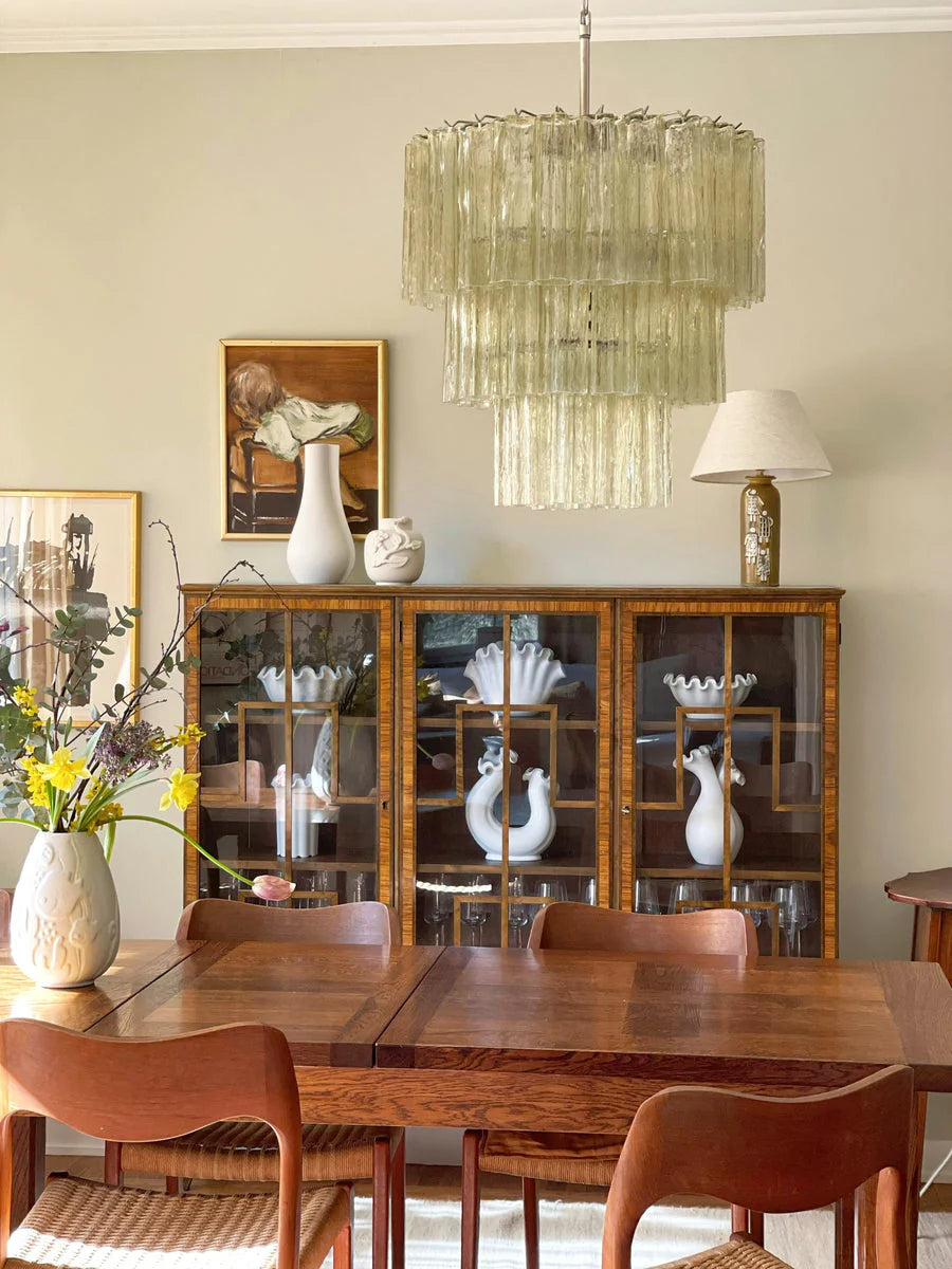 Murano Honey Tubes Chandelier