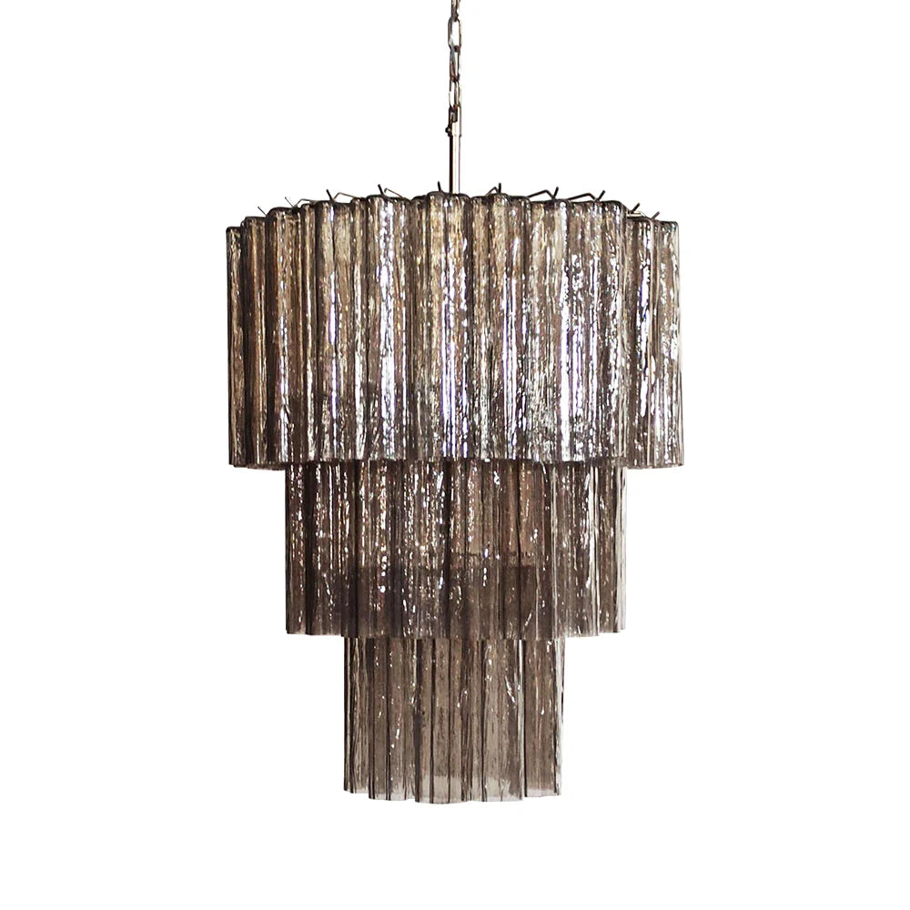 Murano Smoked Tubes Chandelier