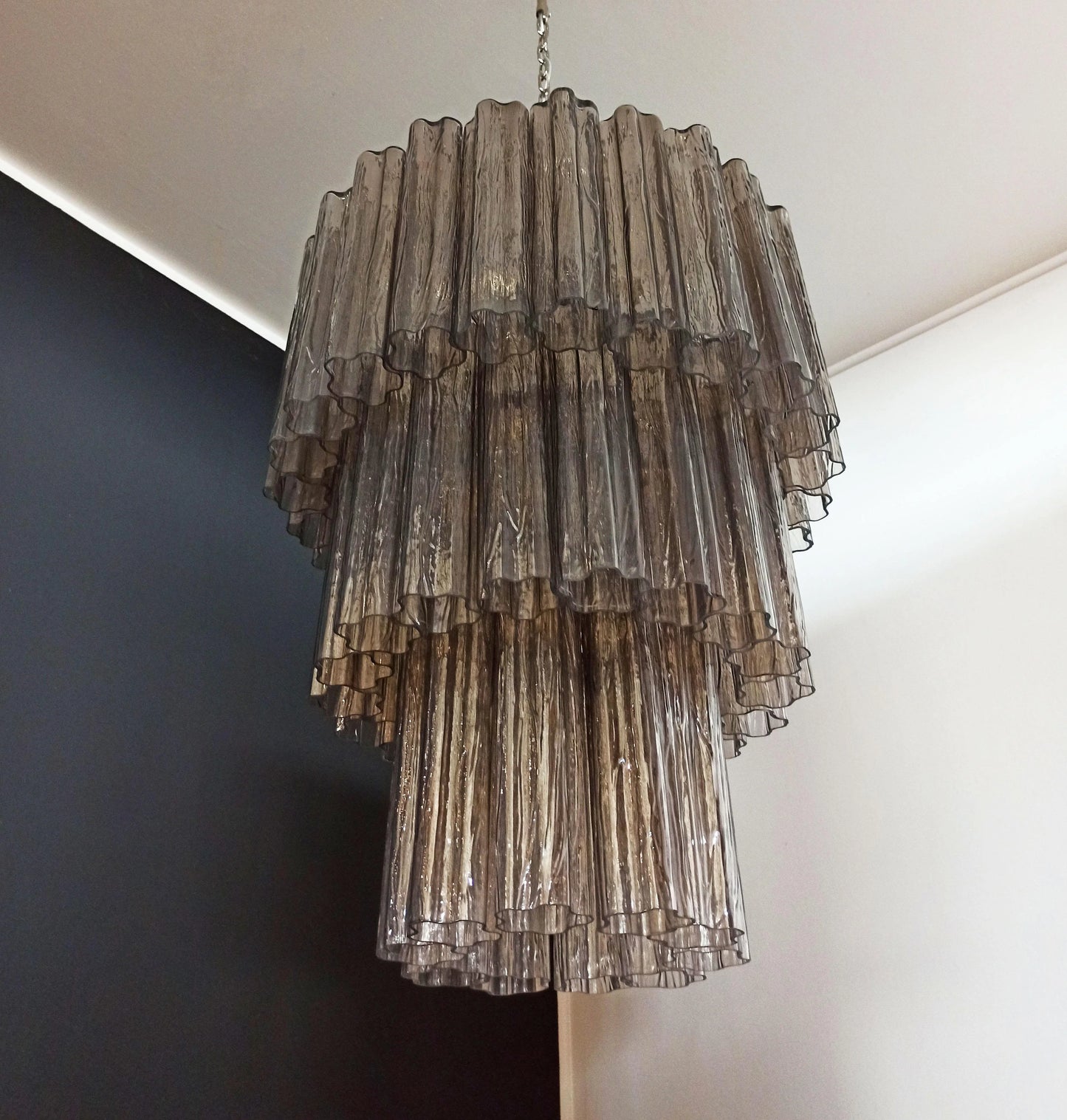 Murano Smoked Tubes Chandelier