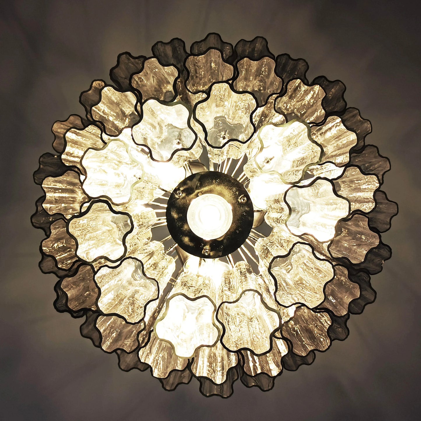 Murano Smoked Tubes Chandelier