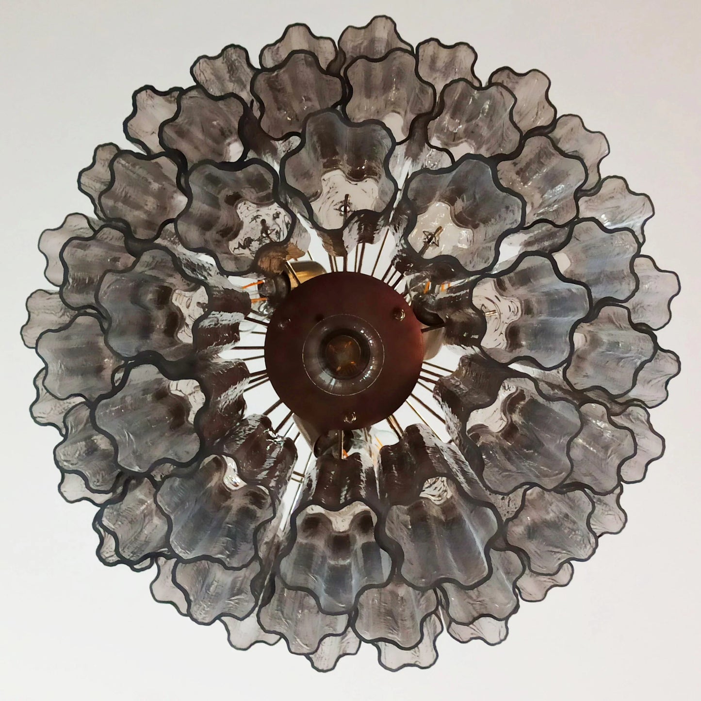 Murano Smoked Tubes Chandelier