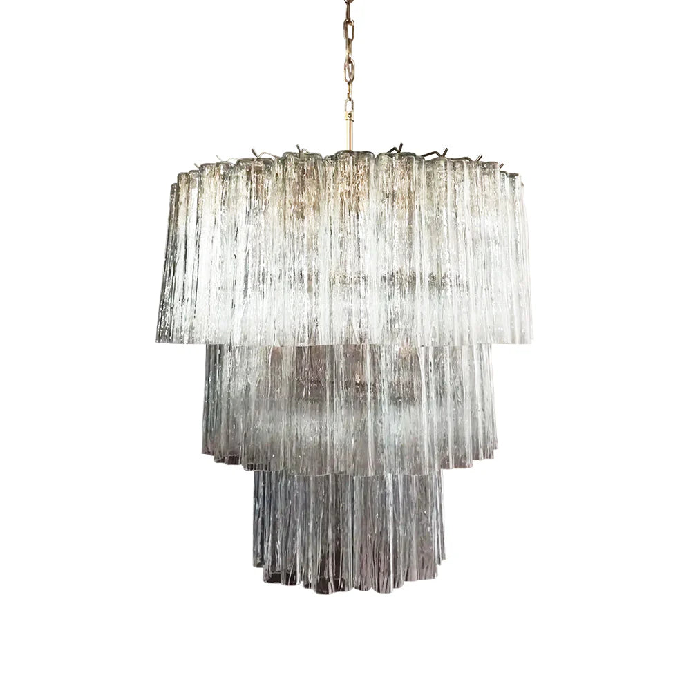 Murano Transparent Tubes Chandelier