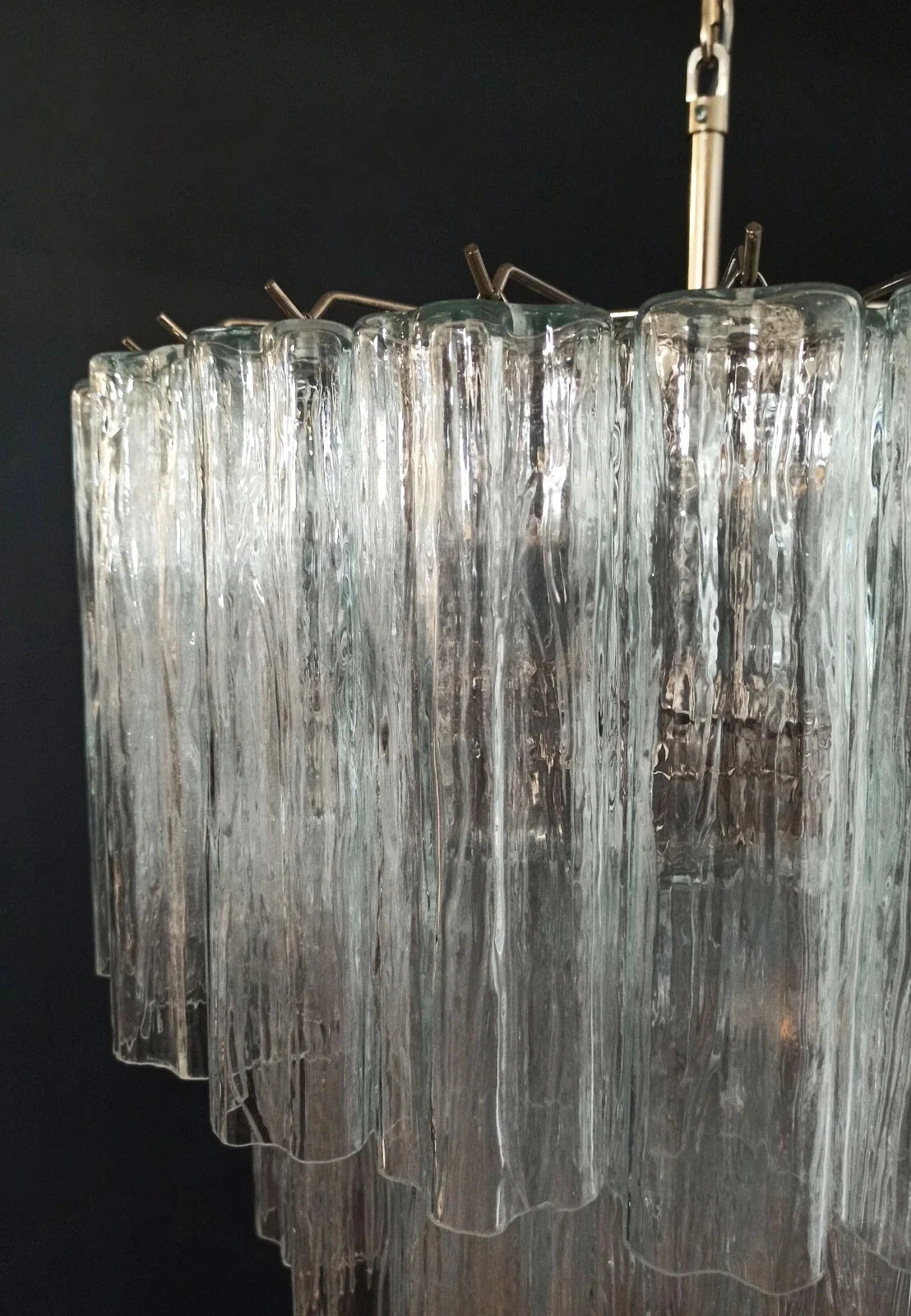 Murano Transparent Tubes Chandelier
