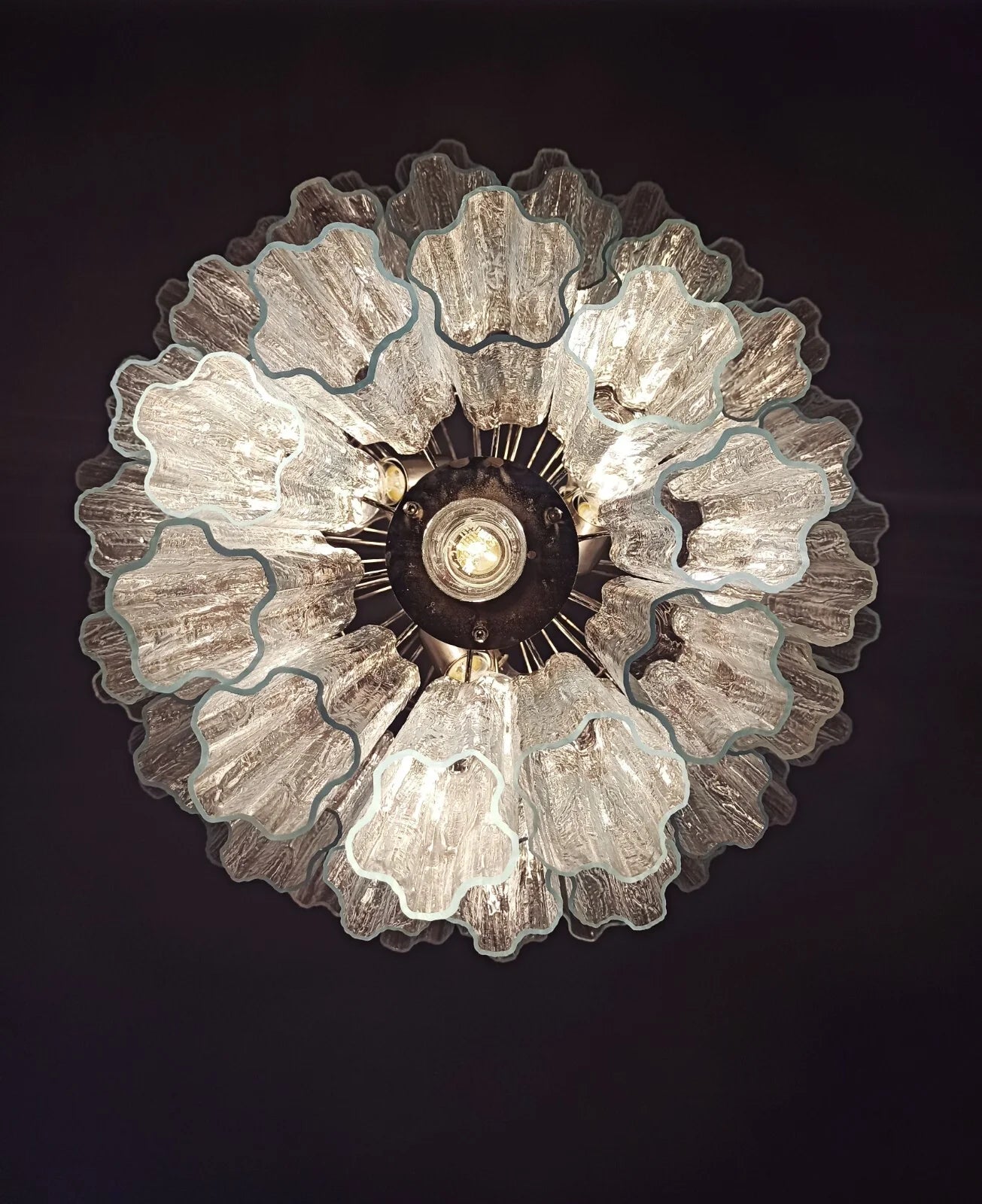 Murano Transparent Tubes Chandelier