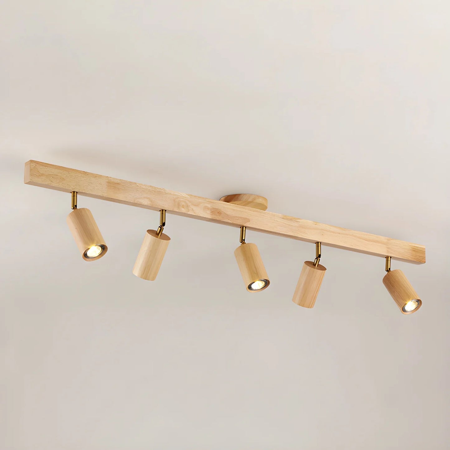 Natural Wood Beam Spotlight Light