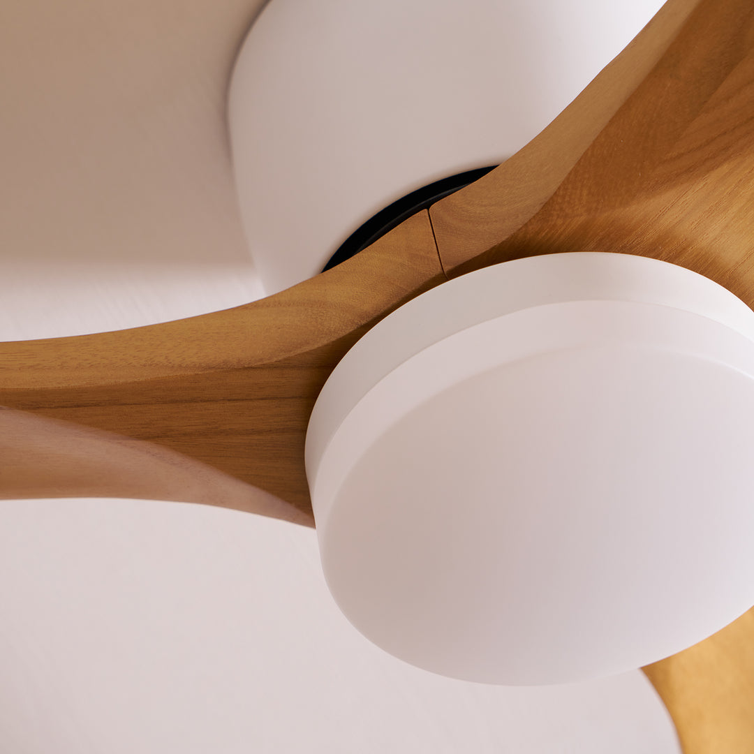 Nordic Wooden Ceiling Fan Light