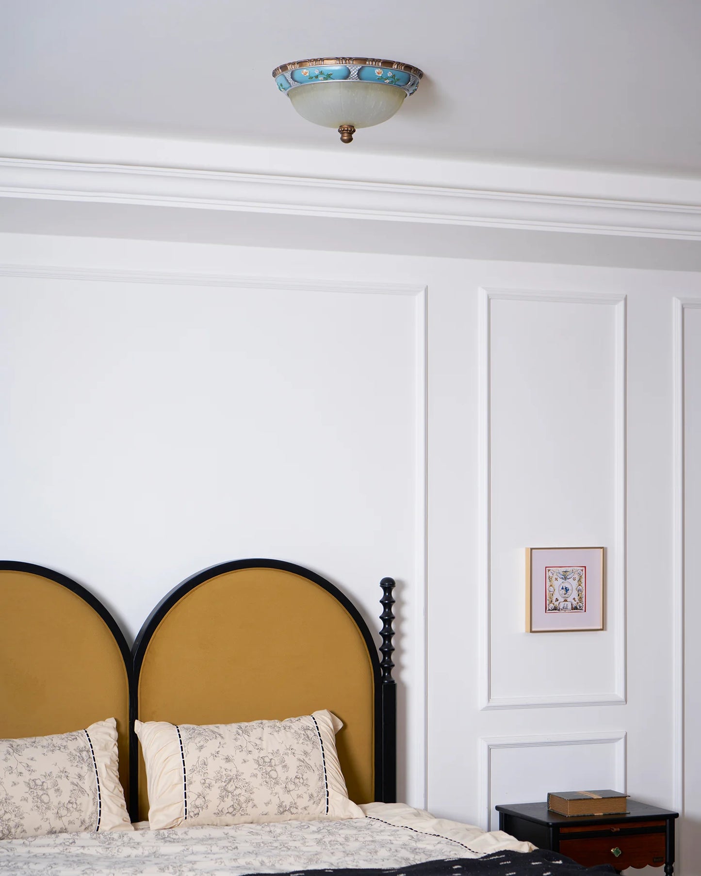 Retro Floral Resin Recessed Ceiling Light