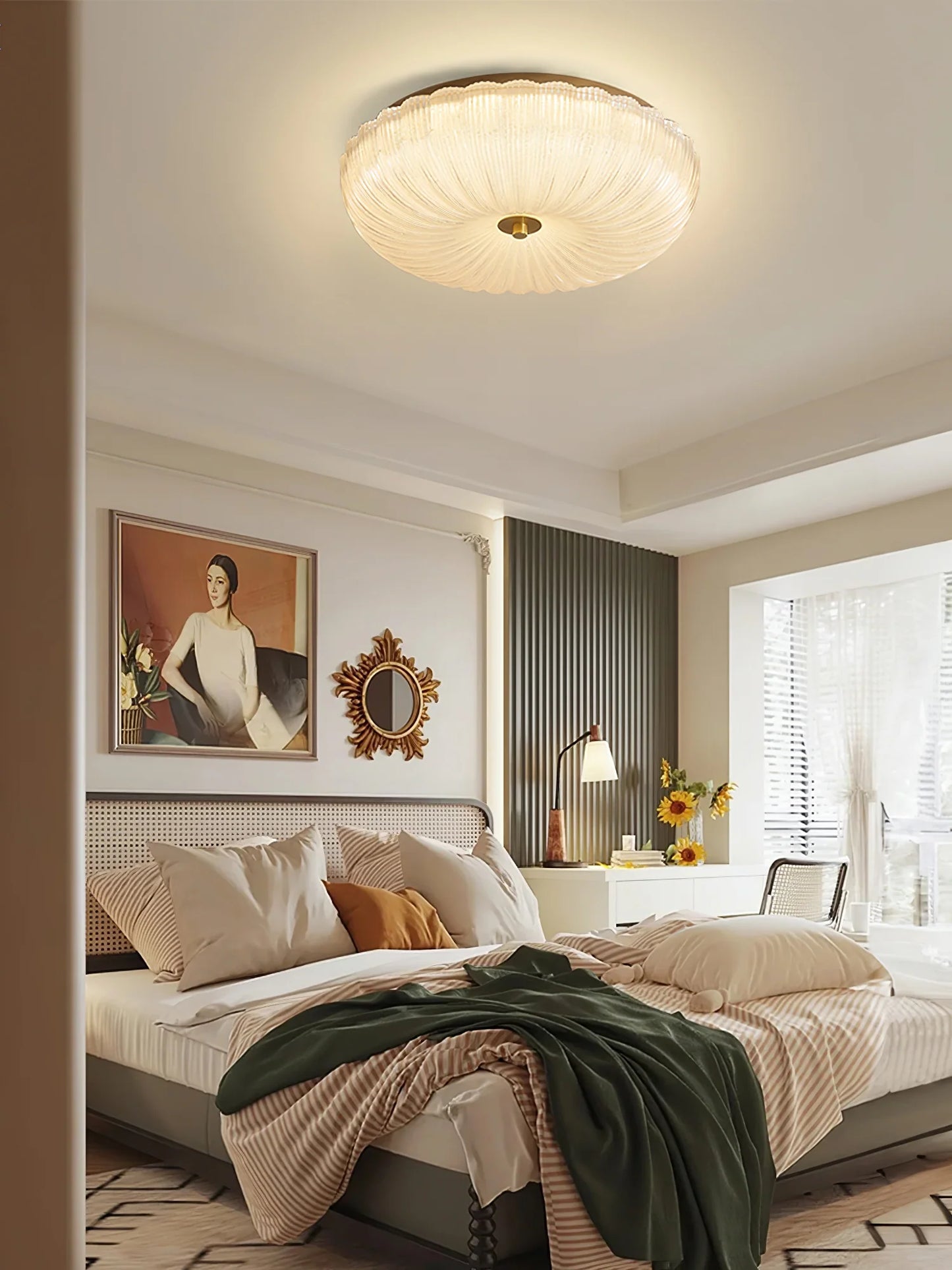 Ripple Glass Ceiling Lamp