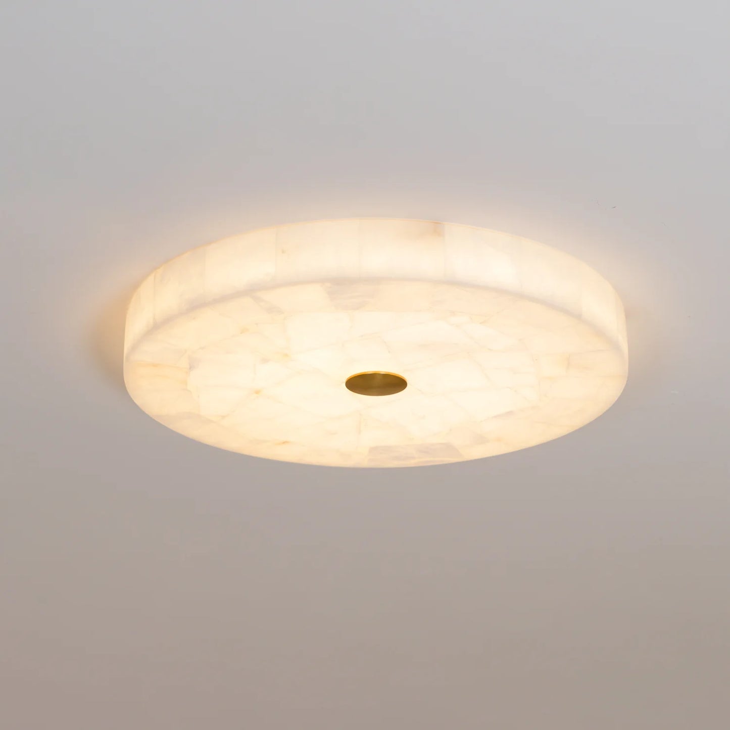 Round Alabaster Ceiling Lamp