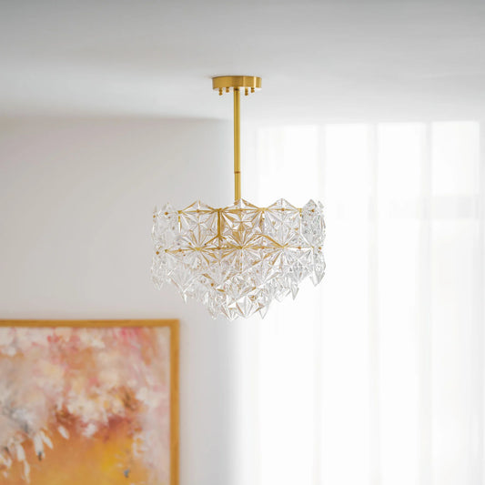 Snowflake Glass Chandelier