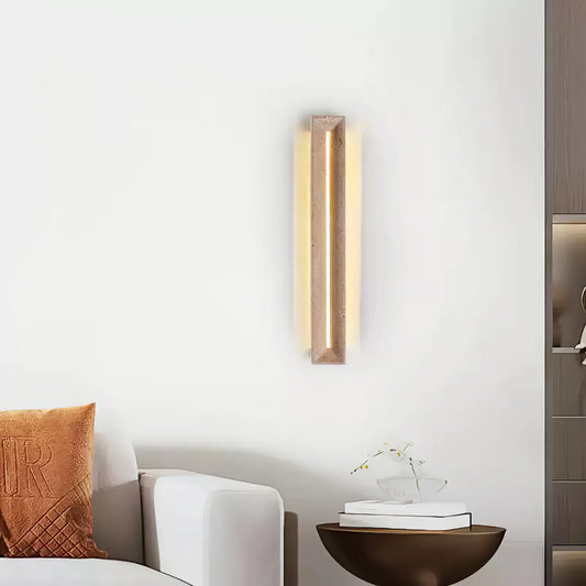 Solace Travertine Beam Wall Light