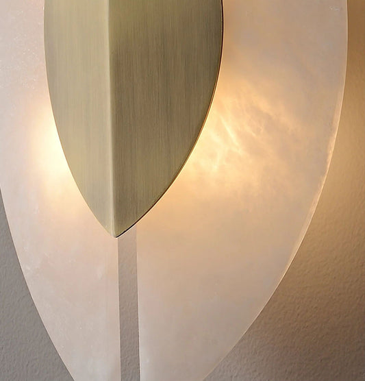 Solari Alabaster Leaf Sconce