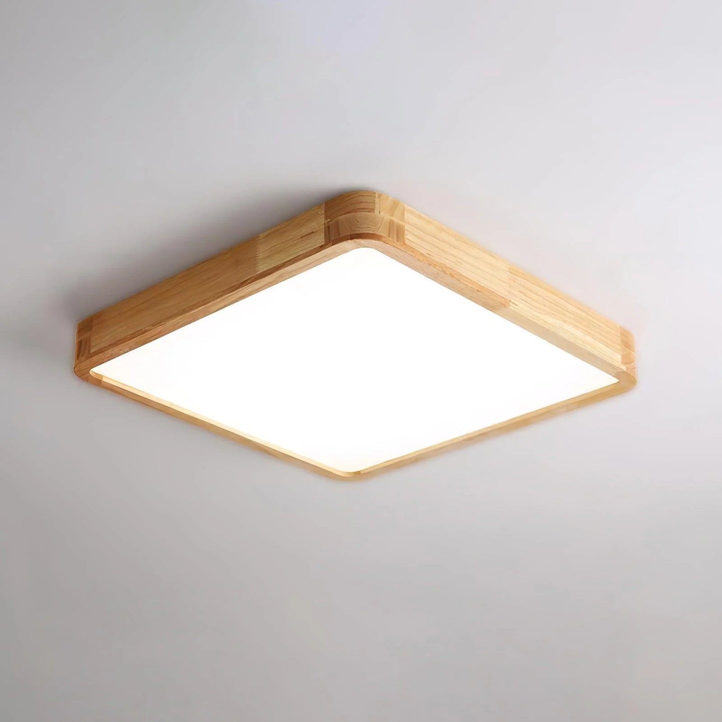Sqare Wooden Ceiling Light